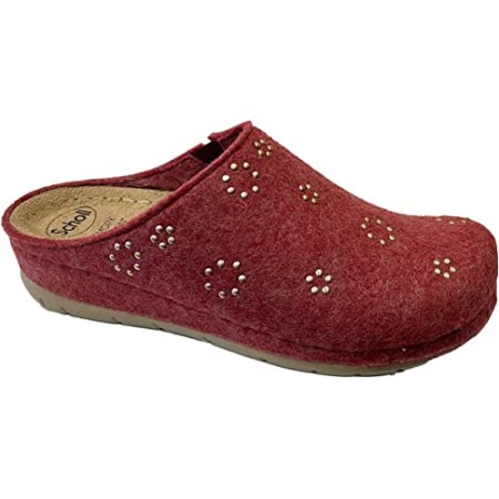 2 - INVERNESS ELASTIC Scholl Corallo tomaia in lana + borchiette