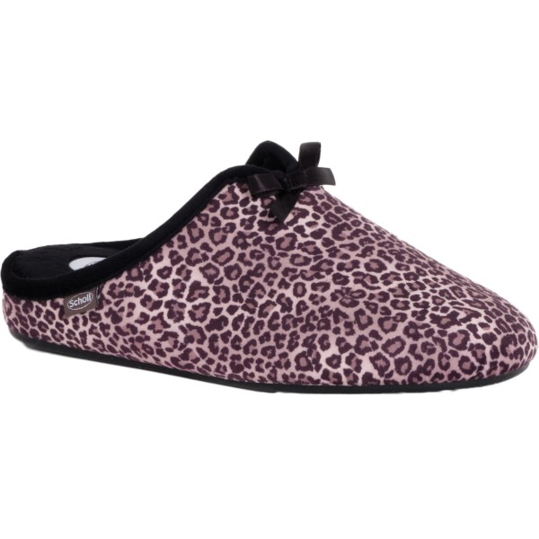 RACHELE Ciabatte Donna Scholl Pantofole in Microfibra Color Brown/Multi