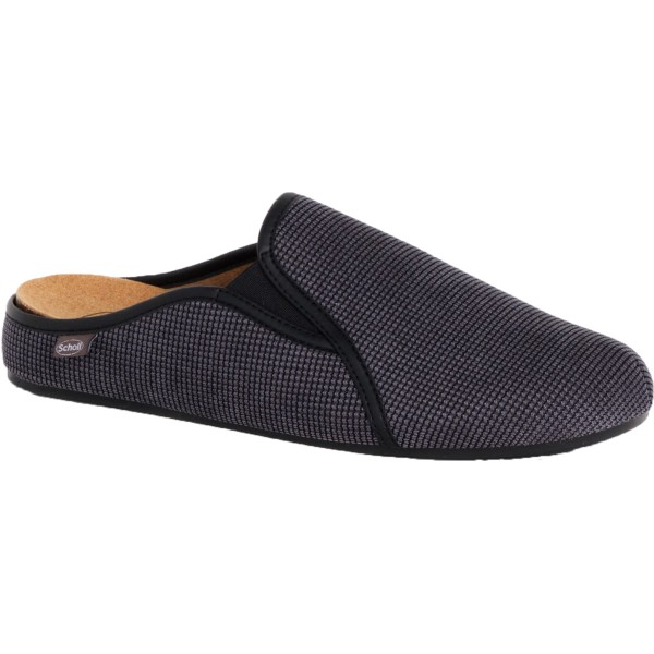 Prime FELCE Ciabatte Uomo Scholl Pantofole in Microfibra e Microfibra Color Black