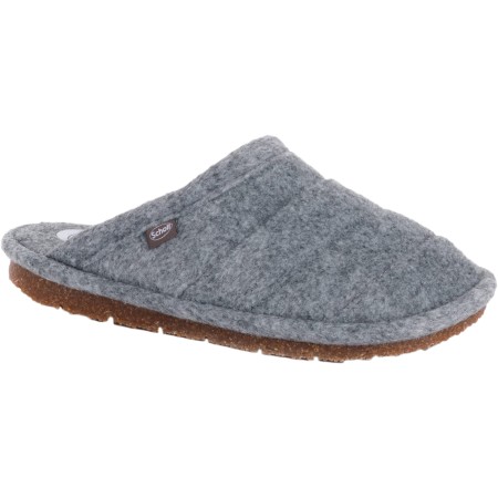 1 - PAFFO Ciabatte Donna Scholl Pantofole in Tessuto Riciclato Color Grey