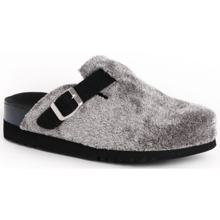 1 - POPPY Ciabatte donna Scholl Pantofole in Feltro Riciclato e Microfibra Color Black -