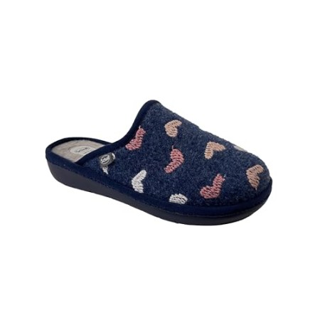 1 - LAUREN Calzature Scholl Donna in Feltro Riciclato e Microfibra Color Navy Blue/Multi