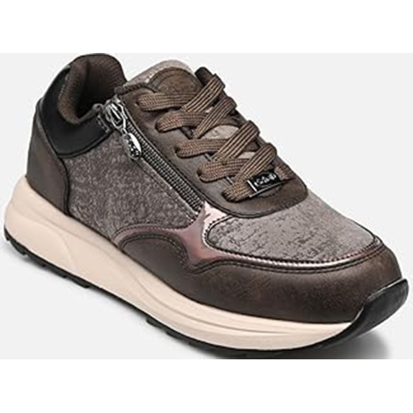 Scholl BEVERLY ZIP  Calzature Scholl Donna in Similpelle e Microfibra Color Pewter