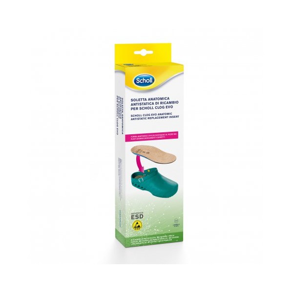 Scholl Clog evo Solette Plantari anatomiche antistatiche di ricambio clog evo Professional
