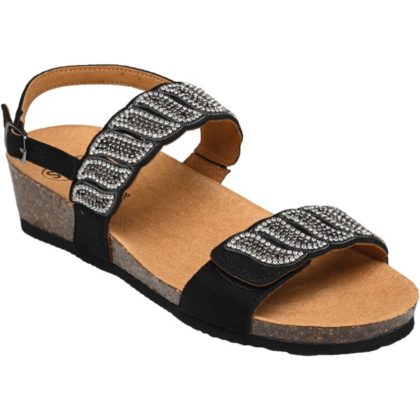Sandali Estive Donna Scholl  DOHA 2 STRAPS SANDAL Colore Nero