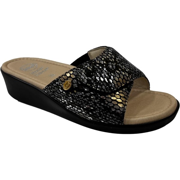 Prime Ciabatte Estive Donna Scholl  LEDEL Colore Nero Multi--