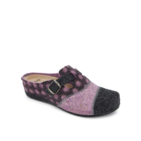 1 - Ciabatte Scholl BRUGES BUCKLE Donna Lana Colore Antracite