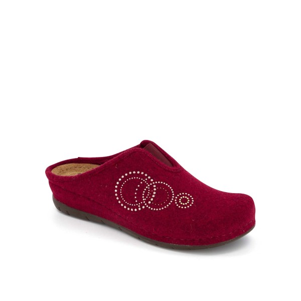 Ciabatte Scholl INVERNESS STRASS Donna Lana Colore Rosso