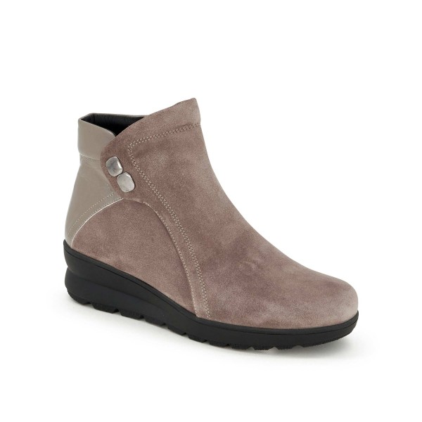 Scarpe Scholl EDDA STUDS ANKLE BOOT Donna Pelle Scamosciata Colore Grigio