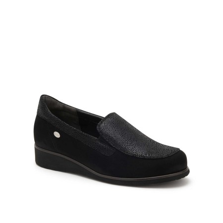1 - Scarpe Scholl FIONA SLIP ON Donna Pelle Scamosciata Colore Nero