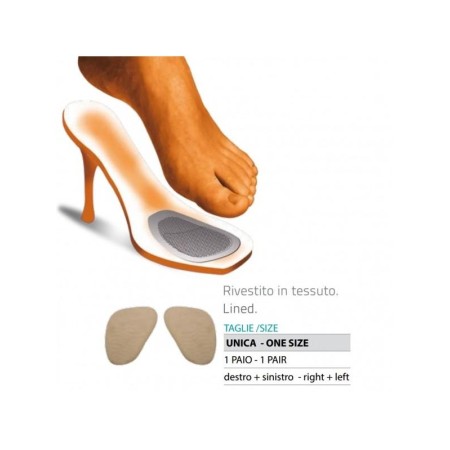 1 - Orione OK PED Safte Soletta Avampiede rivestita gel polimero misura unica 1 paio