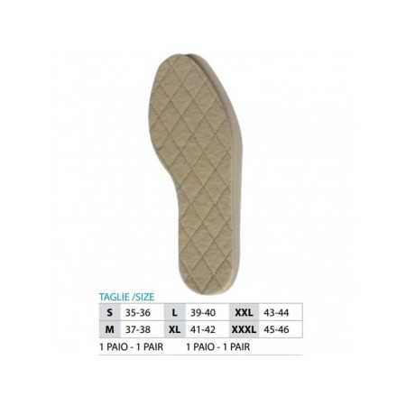 1 - Orione OK PED Safte Soletta Lana extra 1 paio