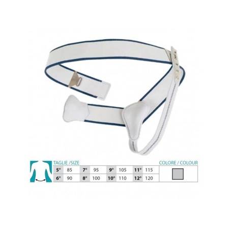 1 - Orione Safte Cinto Ernia Monolaterale pelotta imbottita destra GRIGIO Art.351