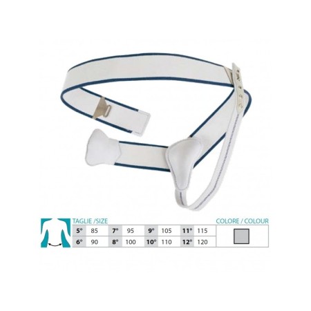 2 - Orione Safte Cinto Ernia Monolaterale pelotta imbottita sinistra GRIGIO  Art.351**