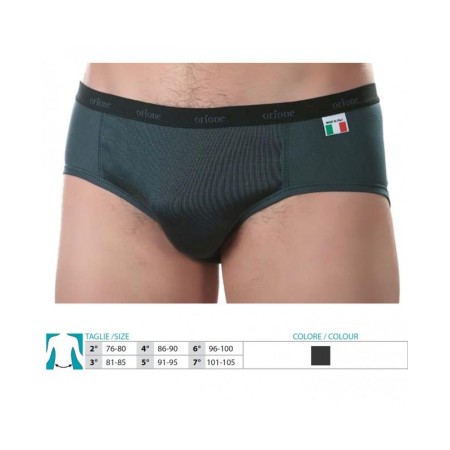 1 - Orione Safte Mutande Contenitive Slip Sportivo Uomo ANTRACITE Art. 310