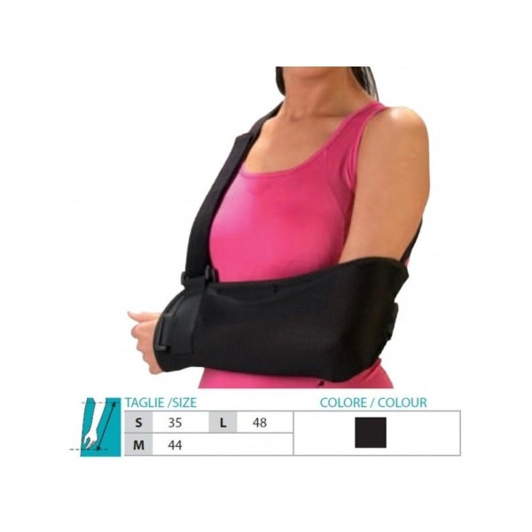 Orione Safte Reggibraccio tessuto traspirante NERO