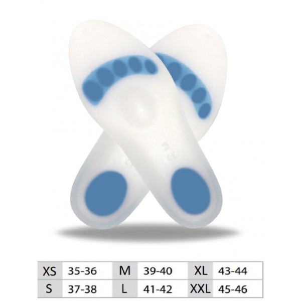 Orione OK PED Safte Plantare silicone con scarico meta calcaneare 1 paio