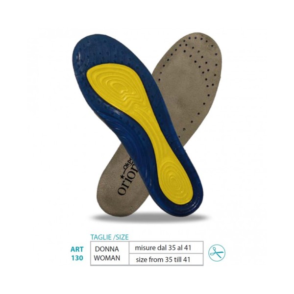 Orione OK PED Safte Soletta Plantare in Gel foderata donna misura unica 1 paio