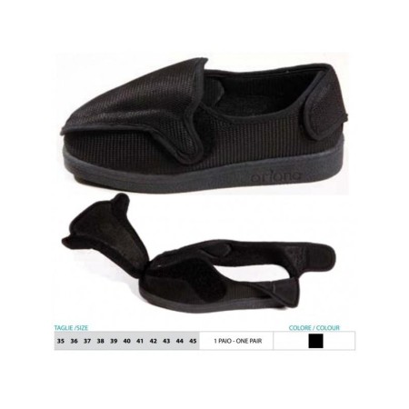 1 - Orione OK PED Safte Scarpa Post Operatoria apertura frontale e posteriore NERO 1 paio