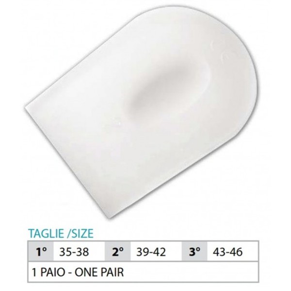 Orione OK PED Safte Tallonetta piatta silicone con scarico 1 paio