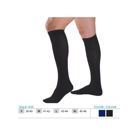 1 - Orione Safte Calzini Riposanti Unisex cotone mmhg Calze a compressione graduata 20 NERO