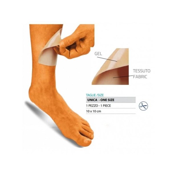 Orione OK PED Safte Protezione gel fodera tessuto misura 10x10cm 1 pezzo