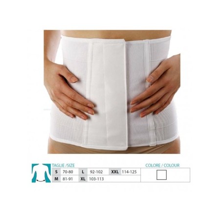 1 - Orione Safte Fascia post operatoria Regolabile svasata h 27 cm BIANCO