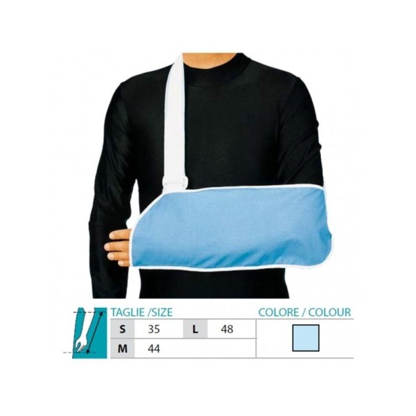 Orione Safte Reggibraccio cotone supporto pollice imbottito AZZURRO