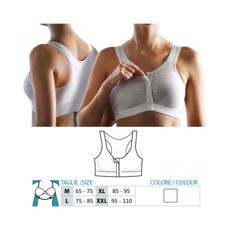 2 - Orione Safte Reggiseno Post Operatorio NERO Art 9696