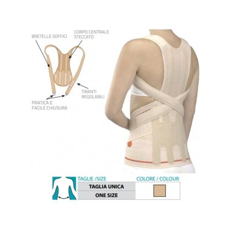 1 - Orione Safte Supporto Dorsale per Corsetto Steccato art.3079 BEIGE misura unica