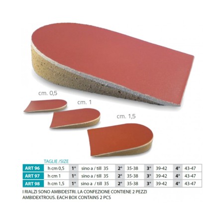 1 - Orione OK PED Safte Rialzo tallone per dismetria h 1 cm - 1 paio