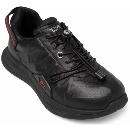 1 - Scarpe ortopediche Sportive in pelle Optima Molliter YDA Spring System Nero/Rosso Art. C1Y-YDAW20