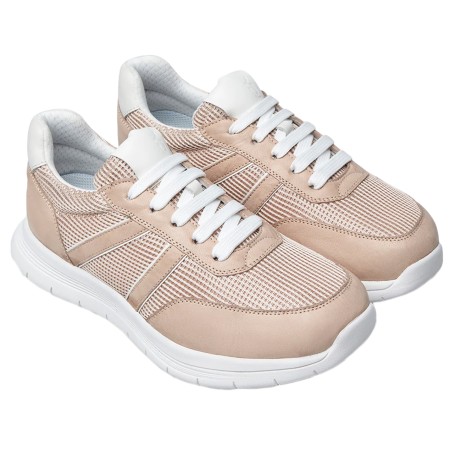 1 - Scarpe ortopediche donna Sportive Optima Molliter YDA KURT Spring System Rosa Cipria Art. CPD-KURT
