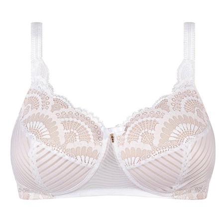 1 - Reggiseno per protesi seno Lingerie Linea Seduction Amoena mod. KAROLINA SBP colore Bianco/Nudo Art. 44506