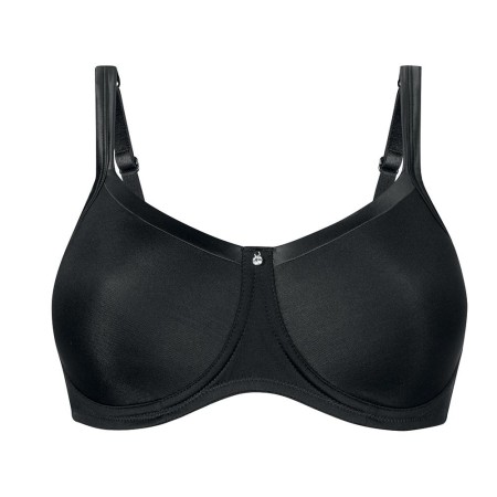 1 - Reggiseno per protesi seno Lingerie Linea Everyday Amoena LARA SATIN SBP Nero Art. 44212