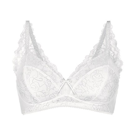 1 - Reggiseno per protesi seno Lingerie Linea Everyday Amoena mod. Amanda Bustier colore Bianco Art. 44537**