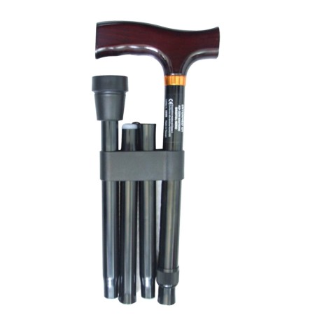 2 - Bastone Per Anziani in alluminio Bristol - Nero Art. AD-32N