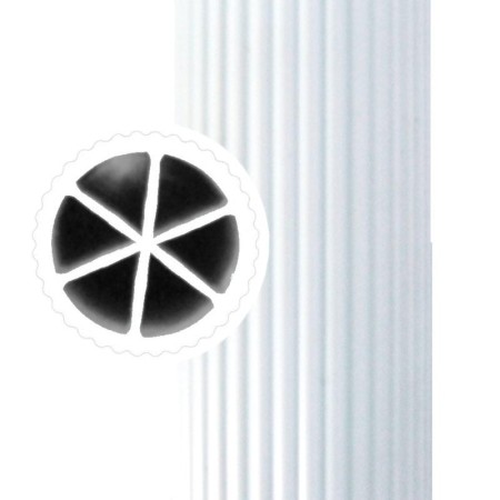 1 - Maniglioni per Disabili Tubi corrimano rigati  - Lunghezza 100 cm Art. AB-0100