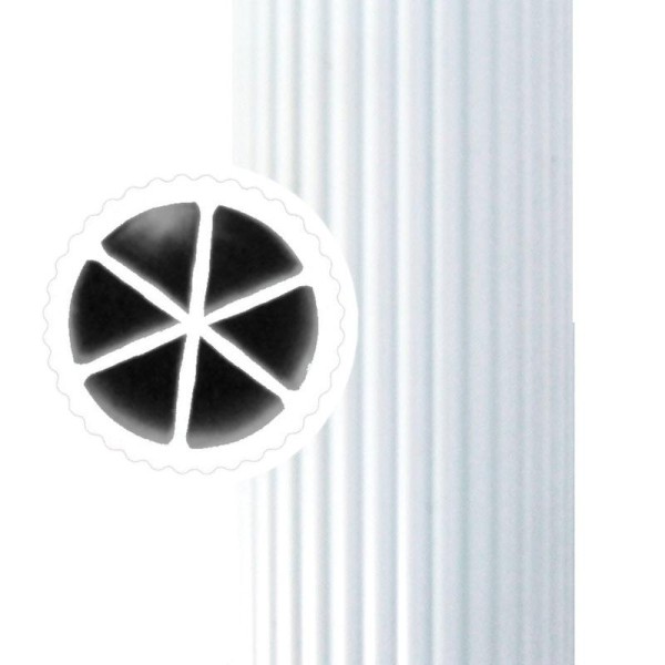 Maniglioni per Disabili Tubi corrimano rigati  - Lunghezza 36 cm Art. AB-036