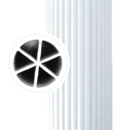 2 - Maniglioni per Disabili Tubi corrimano rigati  - Lunghezza 36 cm Art. AB-036