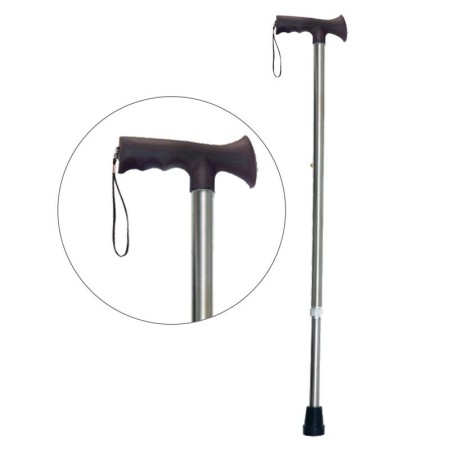 1 - Bastone per anziani obesi in acciaio - Nero Art. AD-33NX