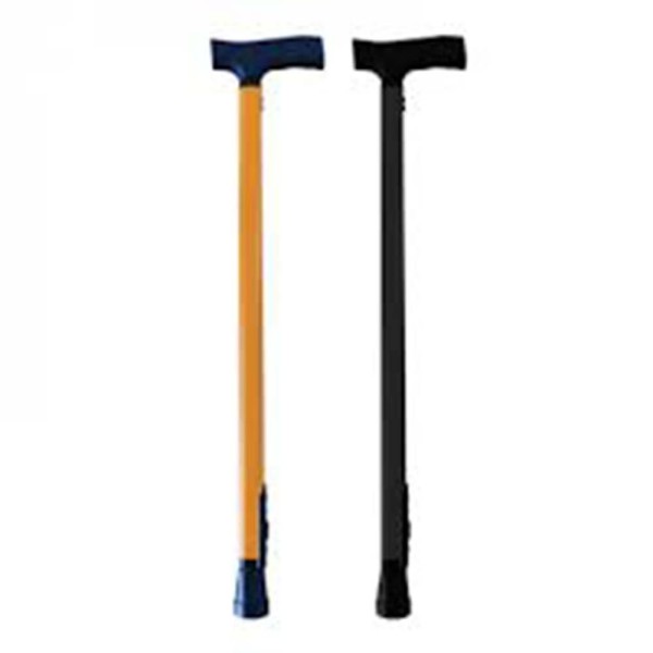 Bastone Per Anziani in allumino con memoria di regolazione colore arancione Art. AD-100L/O