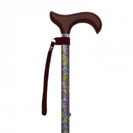 2 - Bastone Per Anziani in allumino regolabile tubo  pieghevole Cinzy Art. AD-81P