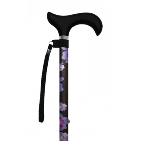 2 - Bastone Per Anziani in allumino regolabile tubo intero o pieghevole Barby Art. AD-80