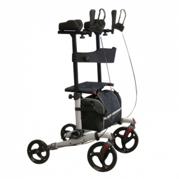 Rollator Deambulatore girello per anziani NEW MOSCA in alluminio con appoggi brachiali regolabili Art. RA-171-AB