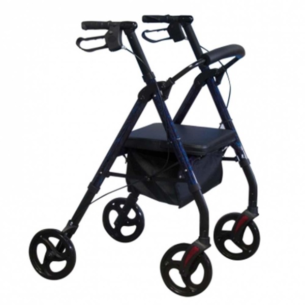 Rollator Deambulatore girello per anziani TORONTO in alluminio con ruote anteriori ad estrazione rapida Art. RA-163