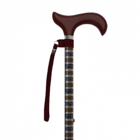 2 - Bastone per anziani in allumino regolabile tubo intero Stone Art.  AD-82