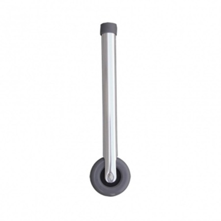 1 - Coppia di Gambe con ruote fisse per deambulatore girello per anziani diametro 3 pollici foro da 2,5 cm Art. ADR3--