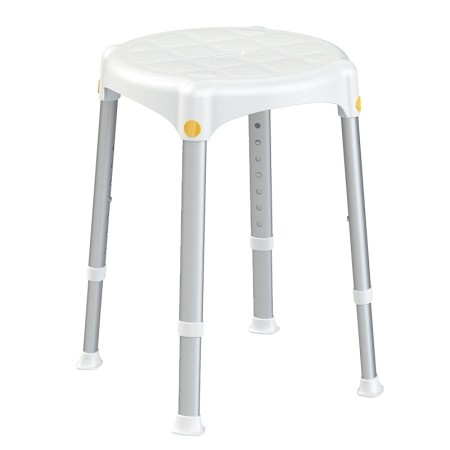 1 - Sgabello Tondo per Doccia per disabili e Anziani Made in Italy