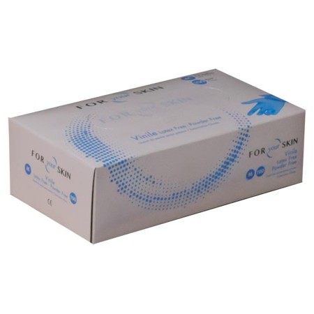 1 - Guanti in vinile senza polvere Small Confezione da 100